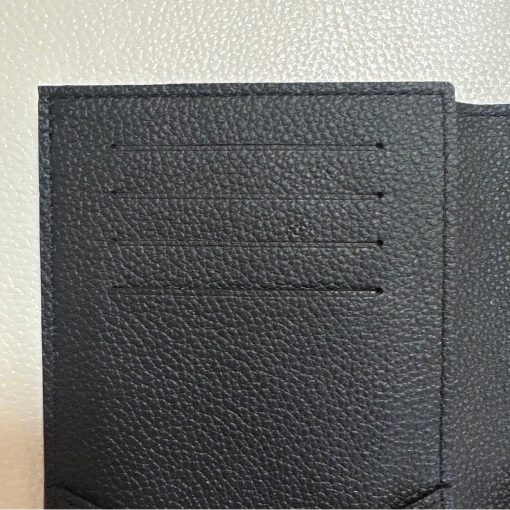 Louis Vuitton Black & Beige Monogram Passport Cover - Picture 4 of 8